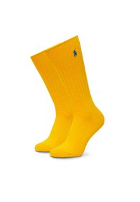 Polo Ralph Lauren Skarpety wysokie unisex 449915908040 Żółty. Kolor: żółty. Materiał: bawełna, materiał