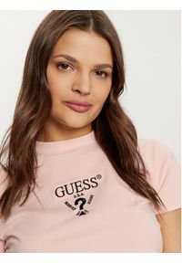 Guess T-Shirt V4YI20 KCDH1 Różowy Boxy Fit. Kolor: różowy. Materiał: bawełna