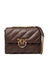 Pinko - PINKO Torebka Love Puff Big Cl AI 25-26 PLTT 100037 A0F2 Brązowy. Kolor: brązowy. Materiał: skórzane