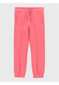 COCCODRILLO - Coccodrillo Spodnie dresowe ZC2120104EMK Różowy Regular Fit. Kolor: różowy. Materiał: bawełna, dresówka, syntetyk