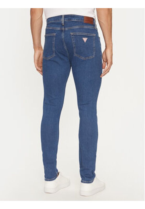 Guess Jeans Jeansy M4YA0F D5DM2 Granatowy Skinny Fit. Kolor: niebieski