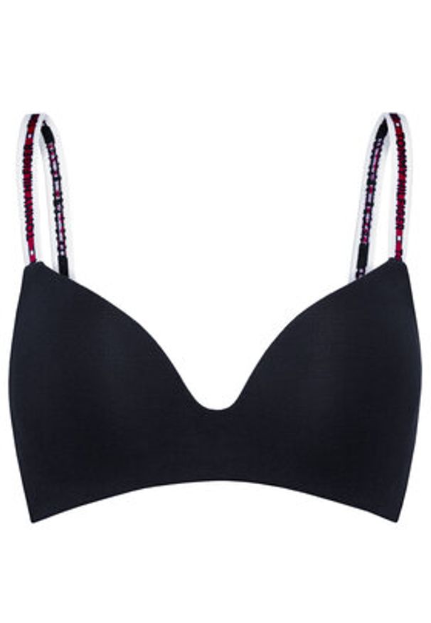 TOMMY HILFIGER - Tommy Hilfiger Biustonosz bezfiszbinowy Lighty Lined UW0UW02413 Granatowy. Kolor: niebieski. Materiał: bawełna