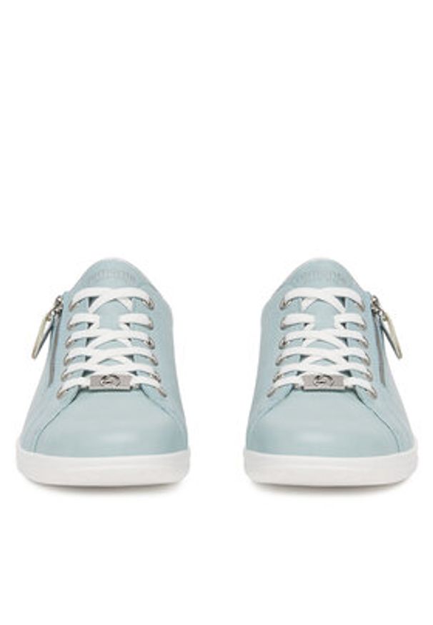 Remonte Półbuty D1E03-13 Niebieski. Kolor: niebieski. Materiał: skóra