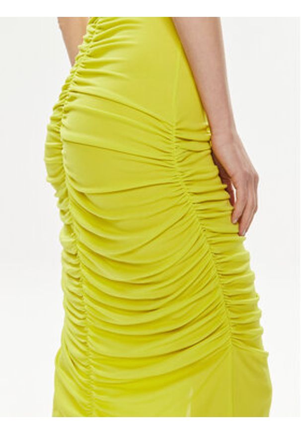 Elisabetta Franchi Sukienka wieczorowa AB-590-42E2-V780 Zielony Slim Fit. Kolor: zielony. Materiał: wiskoza. Styl: wizytowy