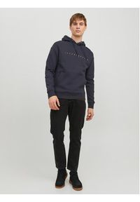 Jack & Jones Bluza Star 12233972 Granatowy Relaxed Fit. Kolor: niebieski. Materiał: syntetyk, bawełna #4