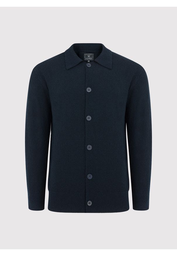 Pako Lorente - PAKO LORENTE – Męski sweter rozpinany z kołnierzykiem polo. Typ kołnierza: polo. Materiał: poliamid, wełna. Sezon: jesień