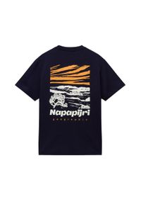 Koszulka męska Napapijri S-Vignonil Back. Kolor: niebieski