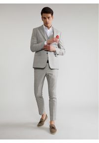 Pako Lorente - Szare spodnie garniturowe w subtelną kratę P22SF-6G-023-S-S. Kolor: szary. Materiał: poliester, elastan, wiskoza #3