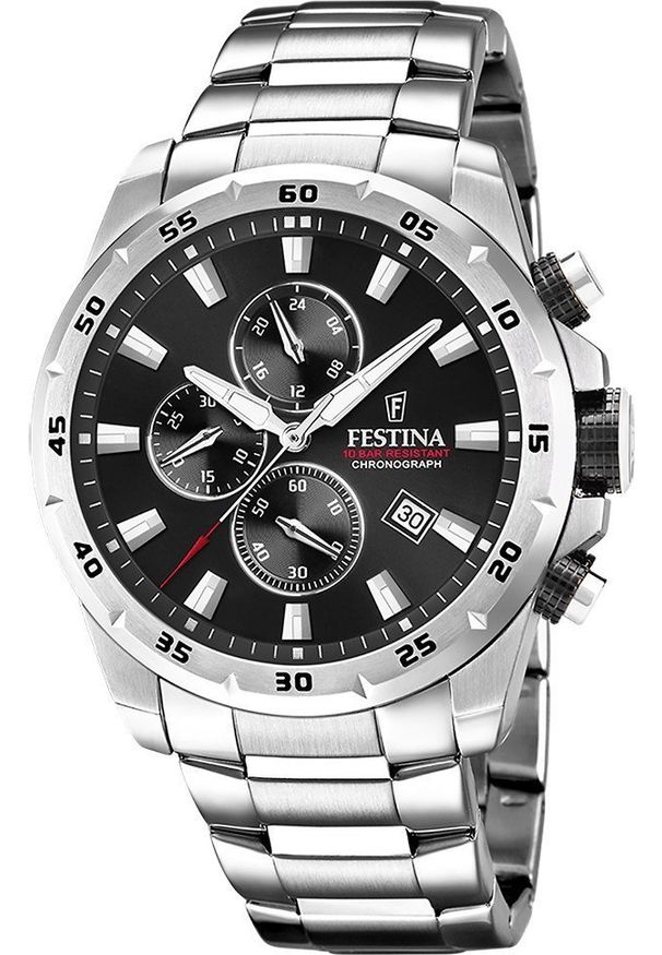 Zegarek Festina Zegarek męski Festina F20463-4 srebrny. Kolor: srebrny