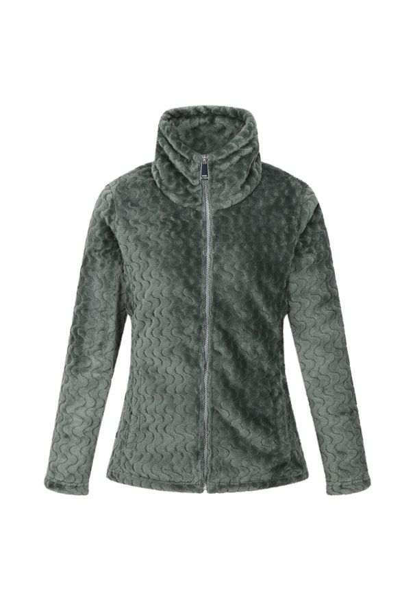 Regatta - Damska Bluza Z Suwakiem Heloise. Kolor: zielony. Materiał: polar. Sezon: zima. Sport: turystyka piesza
