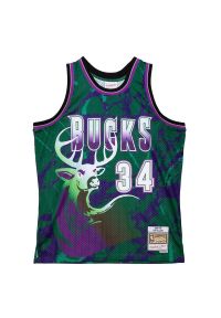 Mitchell & Ness - Koszulka Milwaukee Bucks Ray Allen Team Swingman 1996/97. Kolor: zielony. Materiał: poliester. Sport: koszykówka #1