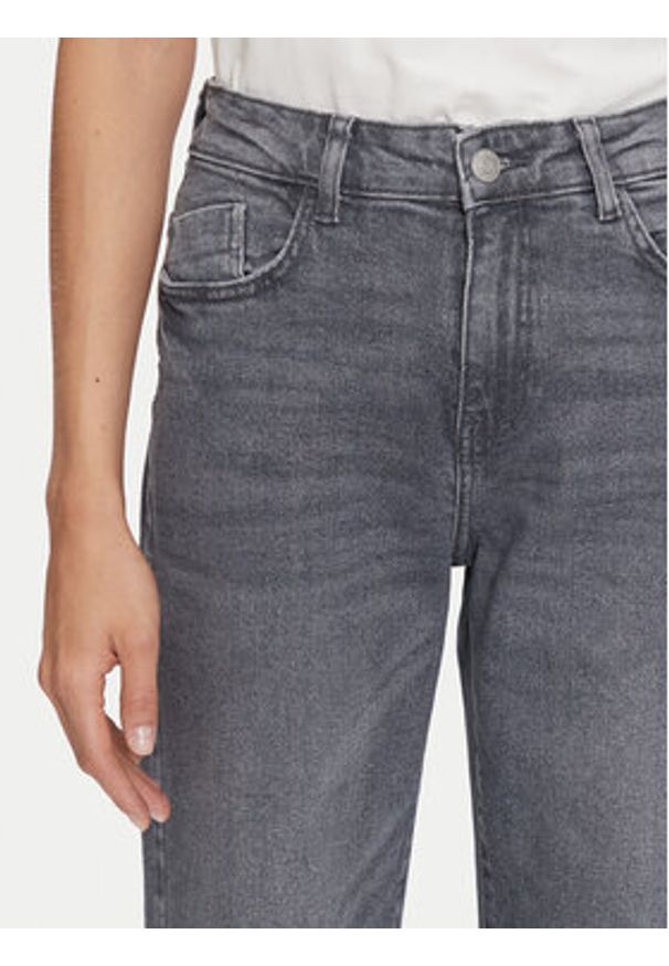 Noisy may - Noisy May Jeansy Yolanda 27030419 Szary Wide Leg. Kolor: szary
