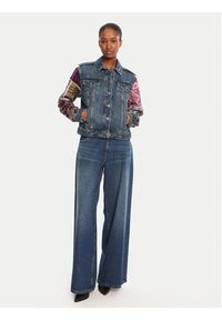 Desigual Kurtka jeansowa Etnic 25WWED14 Kolorowy Regular Fit. Materiał: bawełna. Wzór: kolorowy #3