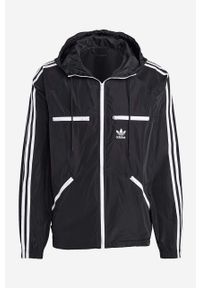 adidas Originals kurtka Adicolor Classics Windbreaker męska kolor czarny przejściowa oversize HS2066-CZARNY. Kolor: czarny. Materiał: materiał. Długość rękawa: raglanowy rękaw #3