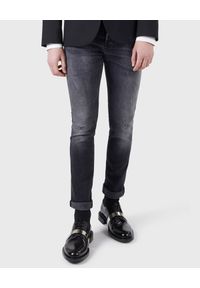 Les Hommes - LES HOMMES - Szare jeansy z przetarciami. Kolor: szary #1