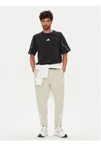Adidas - adidas T-Shirt Stadium JN1824 Czarny Regular Fit. Kolor: czarny. Materiał: bawełna