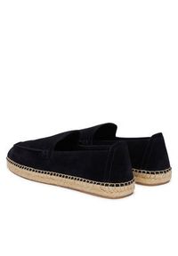 Emporio Armani Espadryle EM005854 AF23967 UB117 Granatowy. Kolor: niebieski. Materiał: skóra, zamsz #6