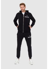 Philipp Plein - PHILIPP PLEIN Czarny dres męski z gotyckim logo, Rozmiar XXL. Kolor: czarny. Materiał: dresówka
