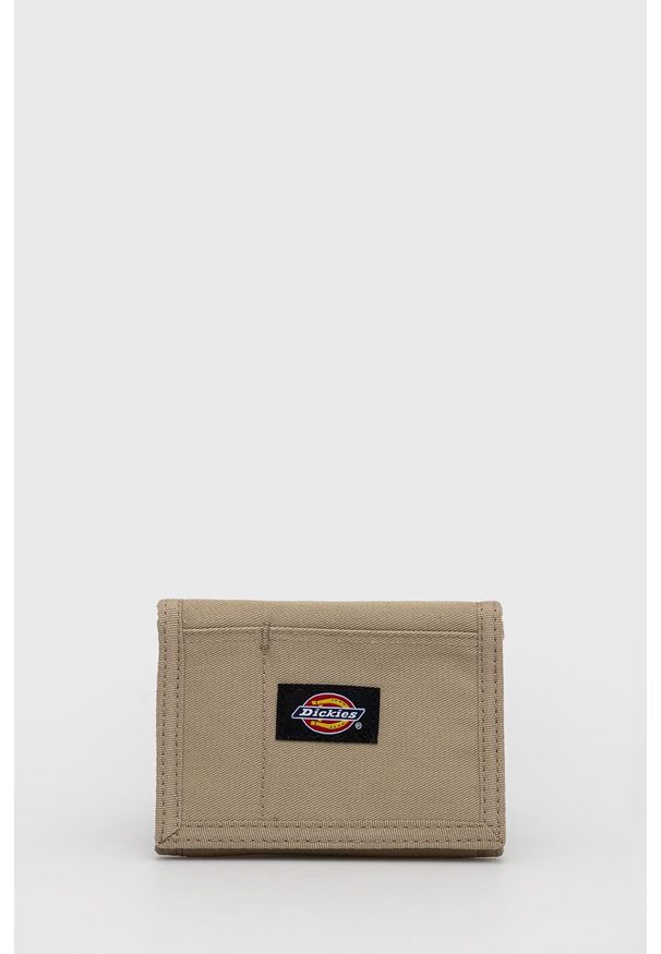 Dickies Portfel męski kolor żółty DK0A4X7SKHK-KHAKI. Kolor: beżowy. Materiał: materiał. Wzór: gładki