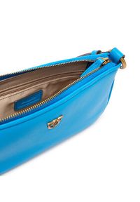 Pinko - PINKO Torebka Half Moon Baguette Mini AI 25-26 PLTT 105069 A0QO Niebieski. Kolor: niebieski. Materiał: skórzane