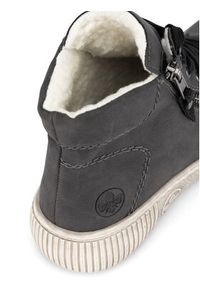 Rieker Trzewiki Z6611-45 Szary. Kolor: szary. Materiał: materiał #5