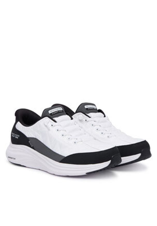 skechers - Skechers Sneakersy Contour Foam - Cozy Fit 150404/WBK Biały. Kolor: biały. Materiał: materiał