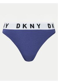 DKNY Stringi DK4529 Niebieski. Kolor: niebieski. Materiał: bawełna #4