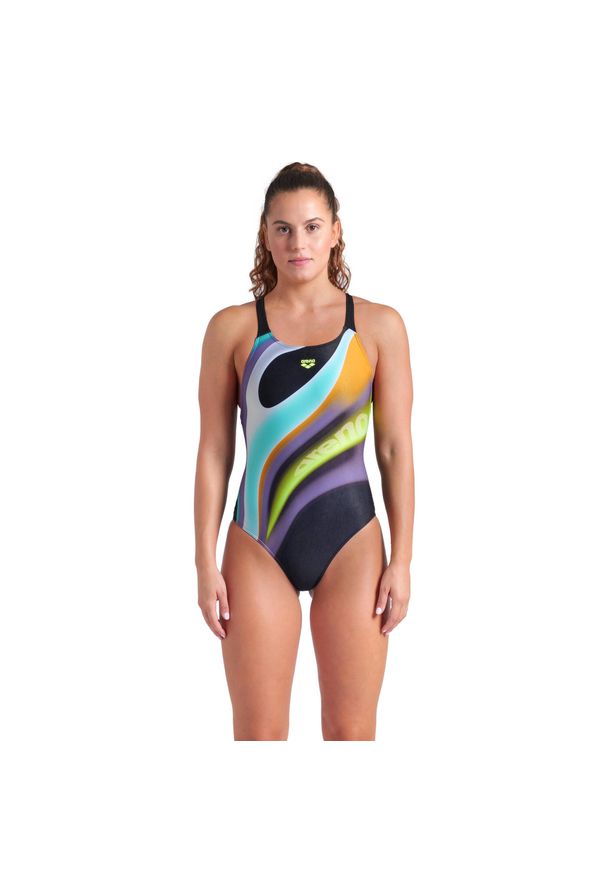 Arena - Strój Kąpielowy Water Fluids Swimsuit Swim. Kolor: czarny