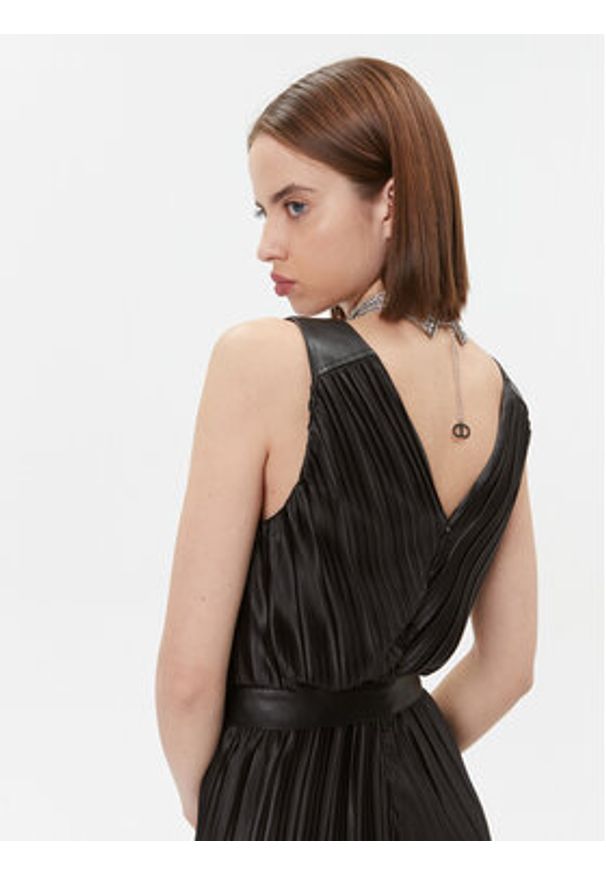 DKNY Sukienka codzienna DD3G4321 Czarny Regular Fit. Okazja: na co dzień. Kolor: czarny. Materiał: syntetyk. Typ sukienki: proste. Styl: casual