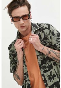Billabong koszula bawełniana męska kolor zielony regular. Kolor: zielony. Materiał: bawełna. Długość rękawa: krótki rękaw. Długość: krótkie #3