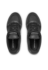 Emporio Armani Sneakersy X4X652 XR078 R926 Czarny. Kolor: czarny. Materiał: materiał