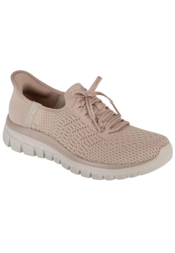 skechers - Buty sportowe Sneakersy damskie, Graceful - First Blush. Kolor: różowy. Sport: turystyka piesza