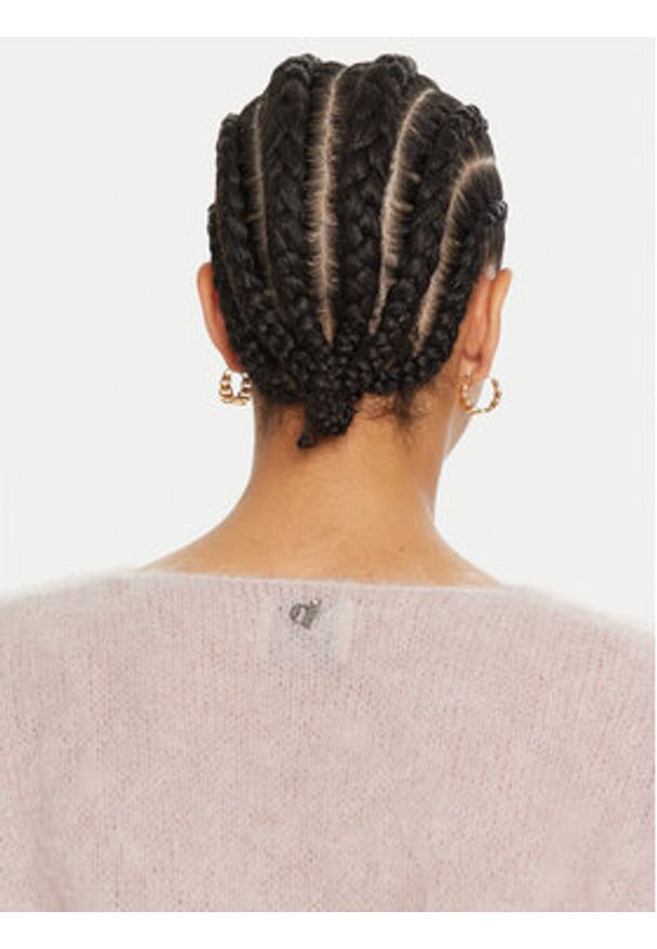 Dixie Sweter M277K009A Różowy Relaxed Fit. Kolor: różowy. Materiał: syntetyk