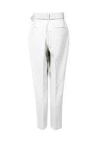 AGGI - Spodnie białe Tracey Cloud Dancer. Stan: podwyższony. Kolor: biały. Materiał: tkanina. Styl: elegancki