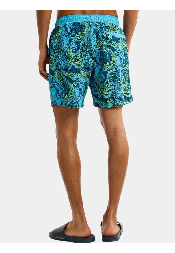 Kąpielówki męskie Nautica Blackwater 6". Kolor: wielokolorowy, niebieski, zielony. Styl: sportowy