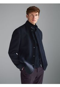 Reserved - Marynarka regular fit - czarny. Kolor: czarny. Materiał: bawełna, tkanina #1