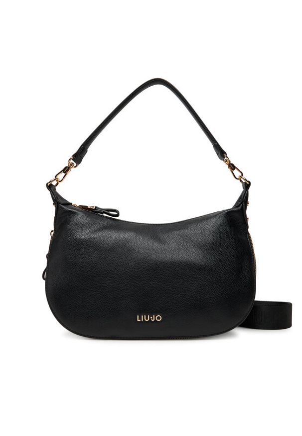 Liu Jo Torebka Esc M Hobo AF5133 E0058 Czarny. Kolor: czarny. Materiał: skórzane