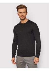 Selected Homme Sweter Town 16079772 Czarny Regular Fit. Kolor: czarny. Materiał: syntetyk
