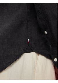 TOMMY HILFIGER - Tommy Hilfiger Koszula MW0MW34602 Czarny Regular Fit. Kolor: czarny. Materiał: len #6