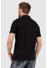 Armani Exchange - ARMANI EXCHANGE Czarna koszulka polo z białym logo. Typ kołnierza: polo. Kolor: czarny. Materiał: bawełna. Długość rękawa: krótki rękaw #2