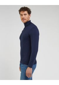 Lee - LEE HIGH NECK KNIT MĘSKI SWETER ELEGANCKI CIEPŁY SKY BLUE 112342994. Styl: elegancki