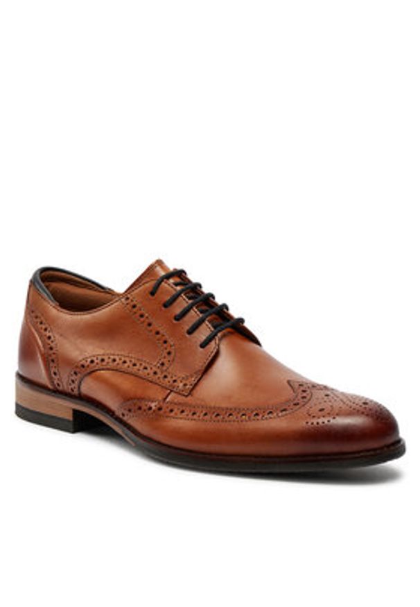 Clarks Półbuty Craftarlolimit 26171453 Brązowy. Kolor: brązowy. Materiał: skóra