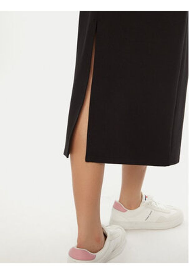 Tommy Jeans Spódnica ołówkowa DW0DW19365 Czarny Slim Fit. Kolor: czarny. Materiał: syntetyk