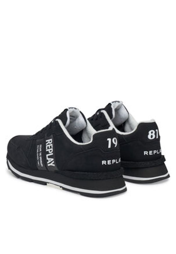 Replay - REPLAY Sneakersy GMS68 .000.C0098S Czarny. Kolor: czarny. Materiał: skóra