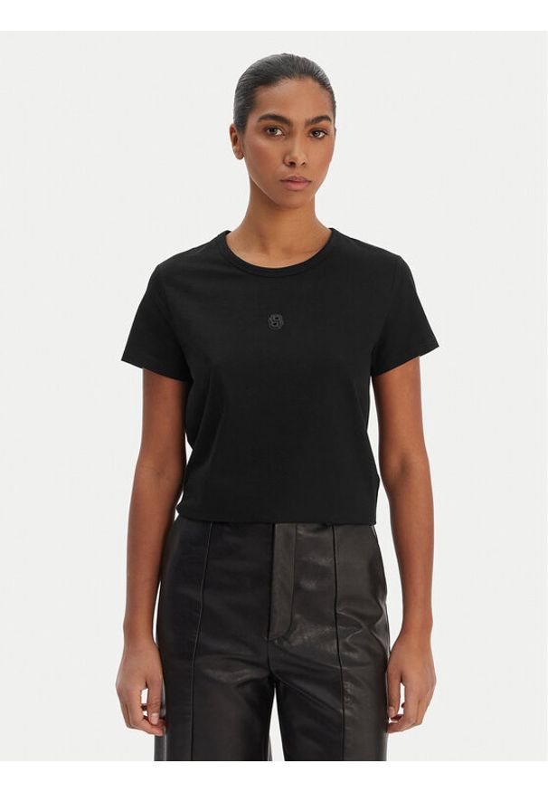 BOSS T-Shirt Eventsa12 50563282 Czarny Regular Fit. Kolor: czarny. Materiał: bawełna