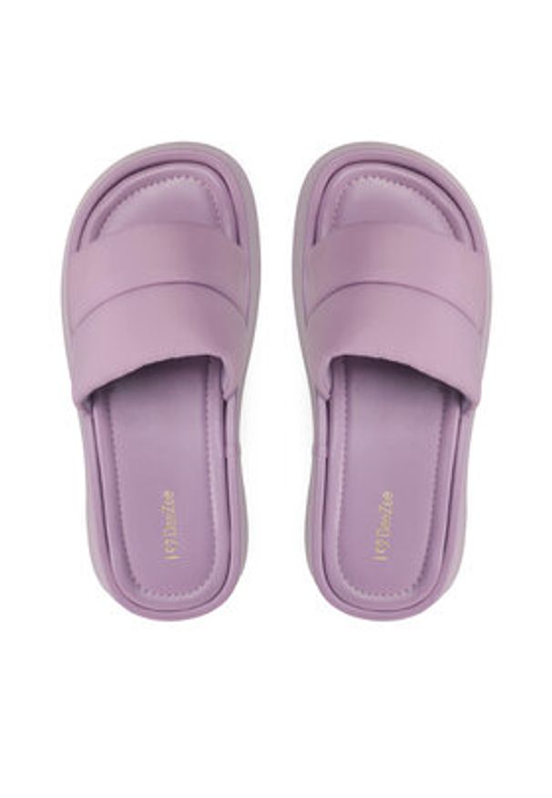 DeeZee Klapki Y8865-7A Fioletowy. Kolor: fioletowy. Materiał: materiał