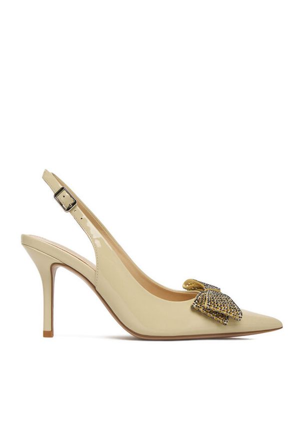 Eva Minge Czółenka ANEMONE-V1892-56-1 Beżowy. Kolor: beżowy. Materiał: skóra, lakier