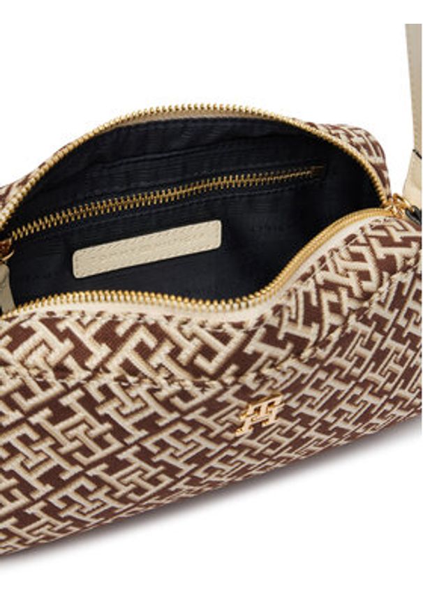 TOMMY HILFIGER - Tommy Hilfiger Torebka Th Grace Camera Bag Jacquard AW0AW18864 Brązowy. Kolor: brązowy