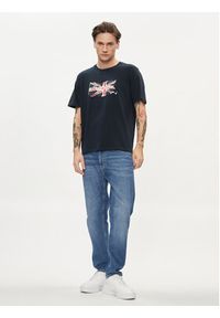 Pepe Jeans T-Shirt Clag PM509384 Granatowy Regular Fit. Kolor: niebieski. Materiał: bawełna #5