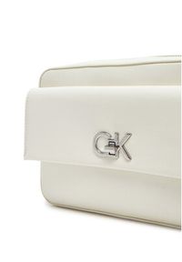 Calvin Klein Torebka Ck Re-Lock Pocket Camera Bag LV04F3102G Écru. Kolor: kremowy. Materiał: skórzane #5